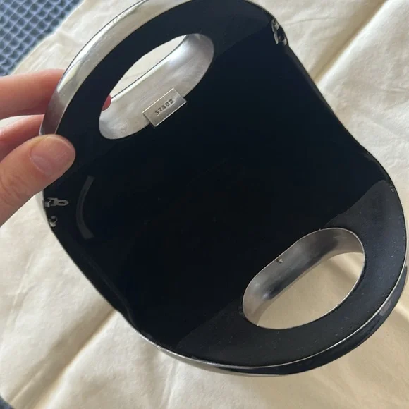 STAUD Silver Metal Clutch / Bag - Picture 3 of 6